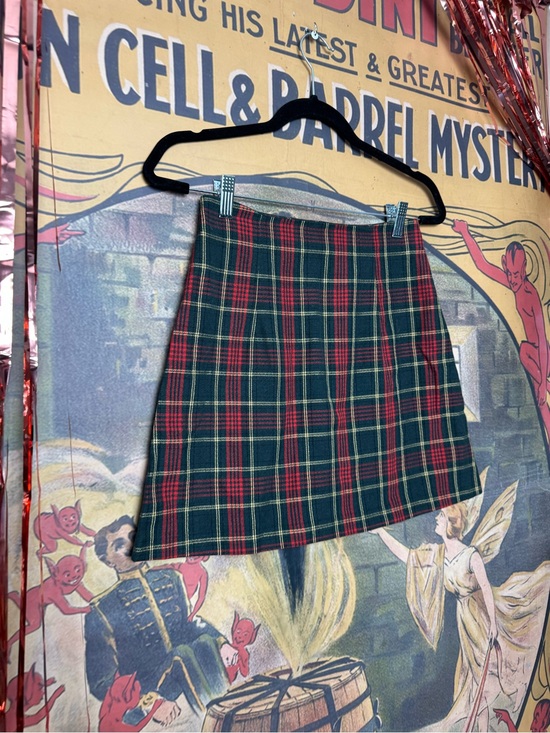 All that Jazz Dresses & Skirts - All that Jazz Green & Red Plaid Mini Skirt